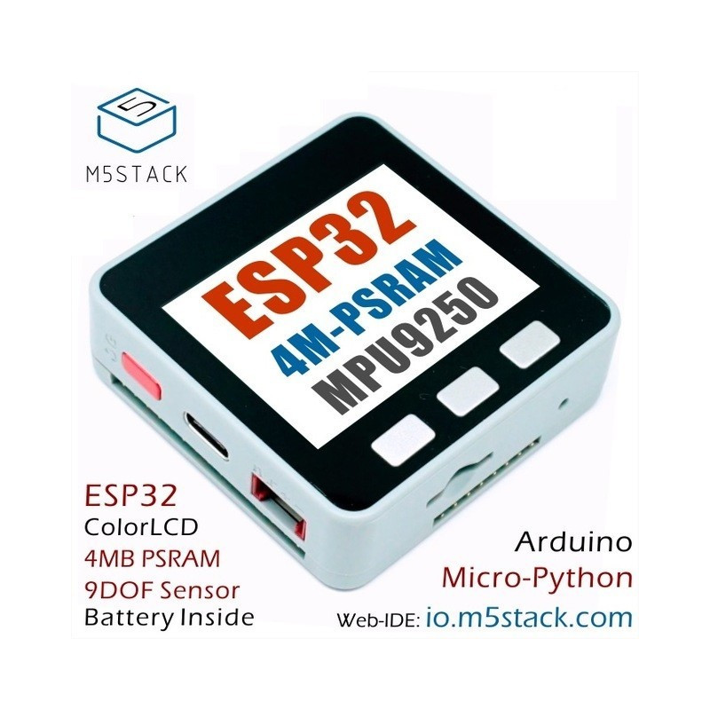 M5Stack 4M-PSRAM ESP32 IoT Development Board with Mpu9250 9Axies Motion Sensor