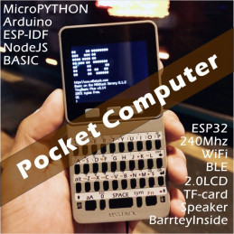 M5Stack ESP32 Open Source Pocket Computer with Keyboard/Gameboy/Calculator for Micropython Arduino