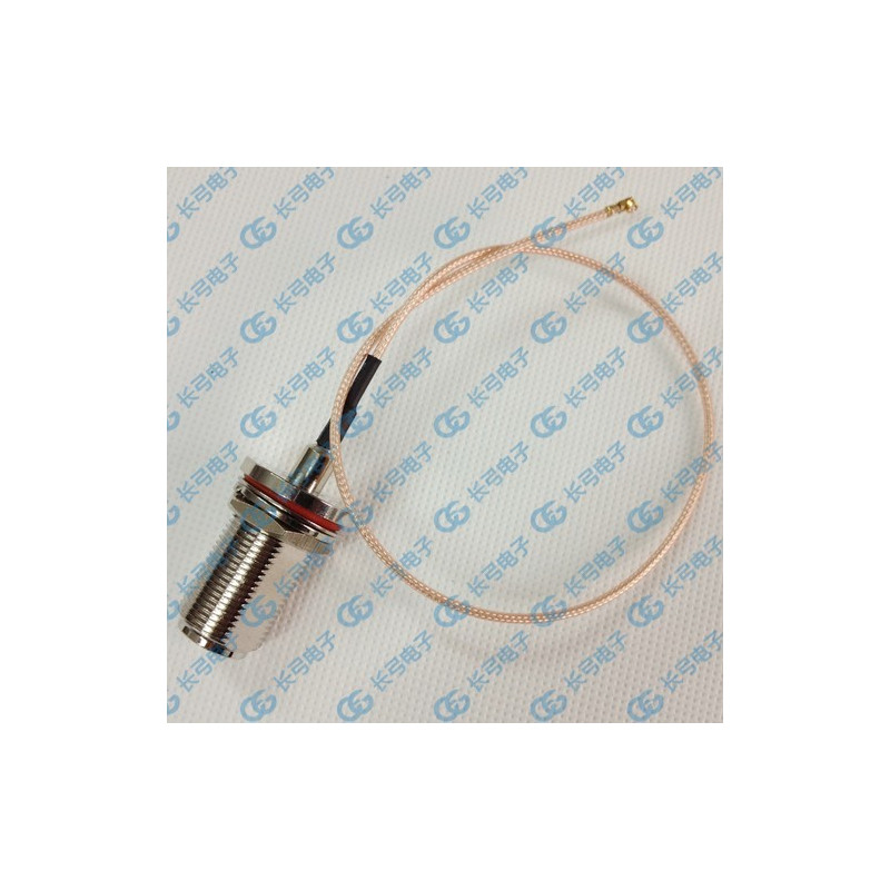 DWM-N N Female Bulkhead Jack with RG178 extension jumper cable