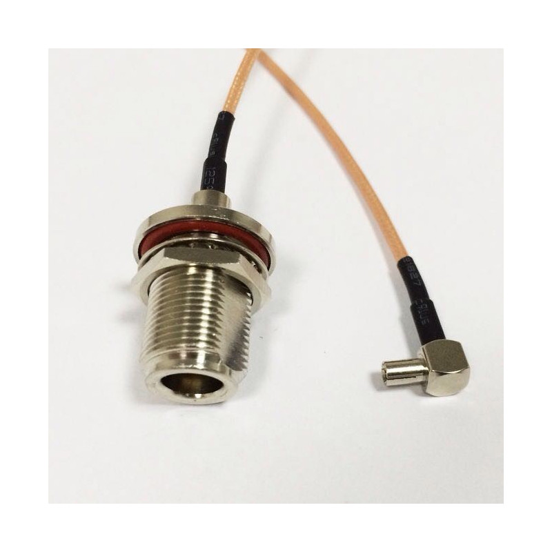 DWM-IPEX to N Female Bulkhead Jack with RG178 extension jumper cable
