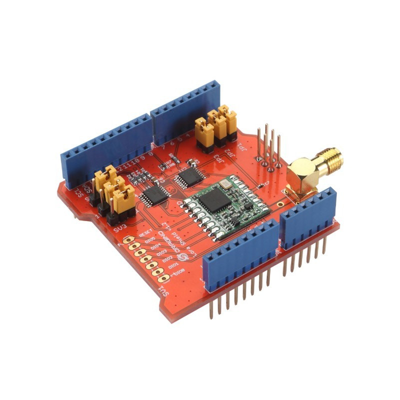 Low Power Consumption Built-in Temperature Sensor Low Battery Indicator Dragino LoRa Bee Module 915MHZ Ultra Long Range RF Wireless Transceiver SX1276 for Arduino 