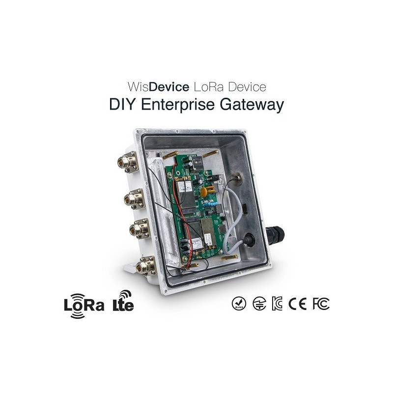 DWM-RAK7249 16 channels OpenWRT OS DIY Enterprise LoRa Gateway with LoRa/4G/WIFI/GPS
