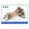 DWM-BNC BNC female to MMCX male 50ohm RG316 extension jumper cable