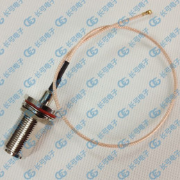 DWM-N N Female Bulkhead Jack with RG178 extension jumper cable