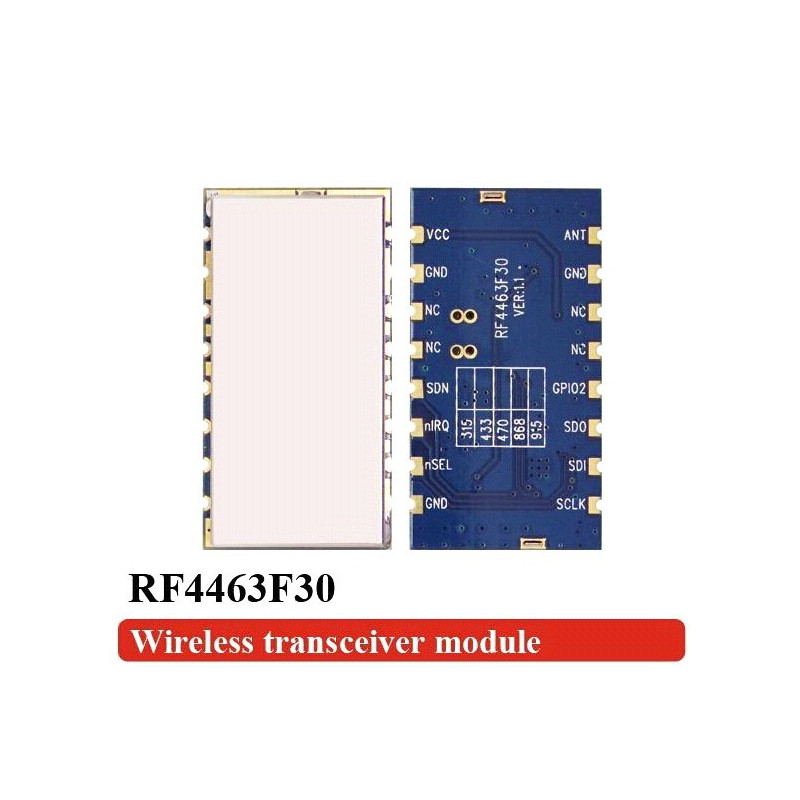 DWM-RF4463F30 SI4463 1W FSK Wireless Transceiver Module